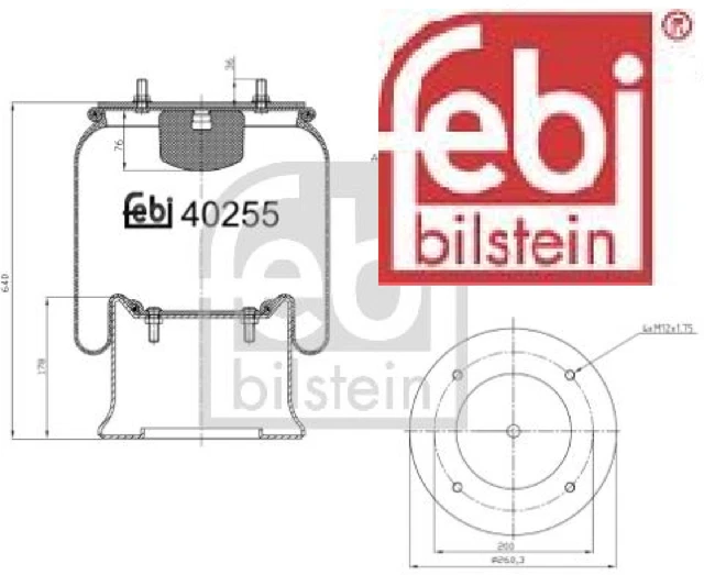 febi bilstein 40255 Federbalg für Luftfederung