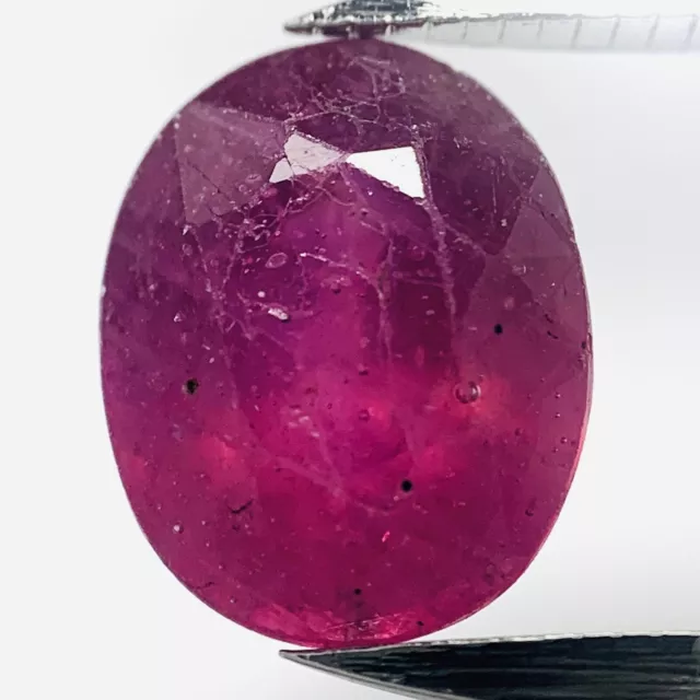 Echter Klarer Roter Ovaler Rubin 2.39ct 8.5x7mm