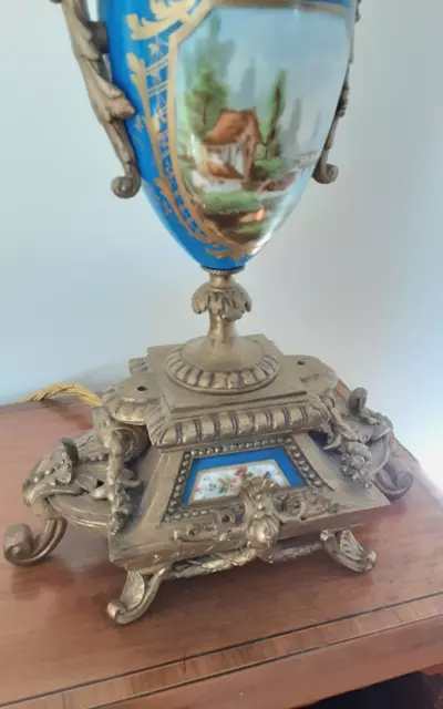 Stunning Pair Of 19Th Century Sevres Table Lamps 3