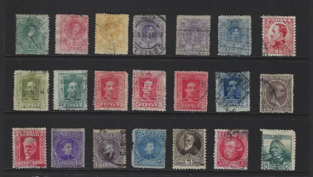 Stamps Spain  A Generous Selection of King Alfonso X111 1920-1930