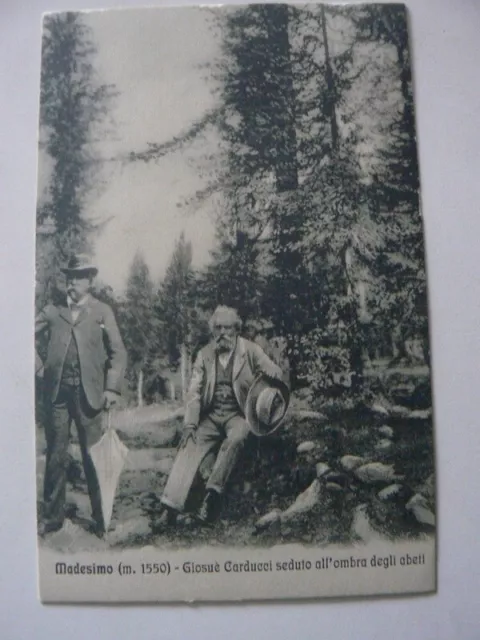 Cartolina viaggiata commemorativa Giosuè Carducci anno 1914