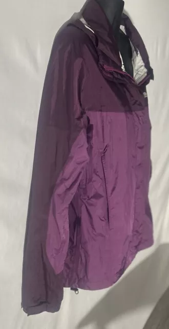 MARMOT WOMENS WATERPROOF Purple Hooded Ski Jacket Coat Zip Pockets Size ...