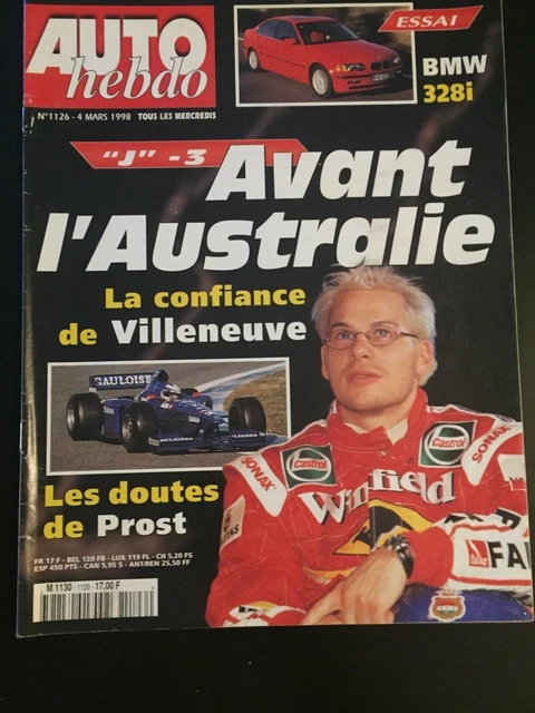 F1 Racing 2 – Magazine GP Australie 1999 – Eddie Irvine, Villeneuve, Berger