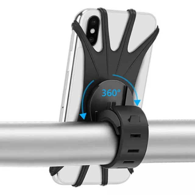 Portatelefono Cellulare Smartphone Bici Silicone Bicicletta Moto Universale