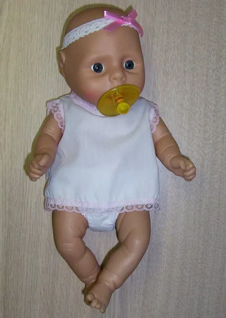 Vintage Newborn Casdon Baby Doll & Pacifier - CS DON 32cm Collectable