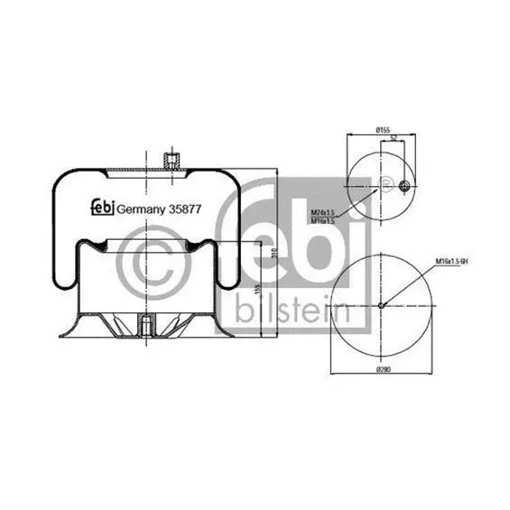 FEBI BILSTEIN 35877 Luftfederbalg