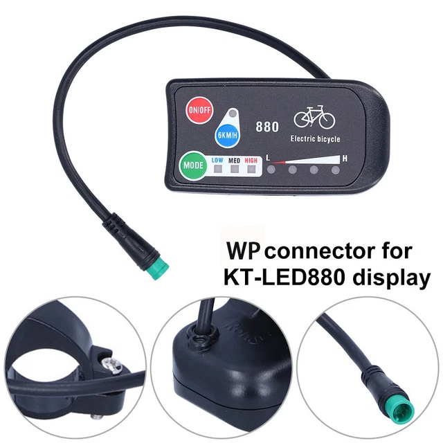 36V 48V LED Display Waterproof Control Panel KT-LED880 for E-Bike Scooters Parts