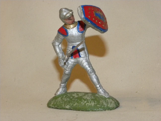 Lot De 8 Figurines Solido Belge – Moyen Âge – Composition élastolin – Très Bon état