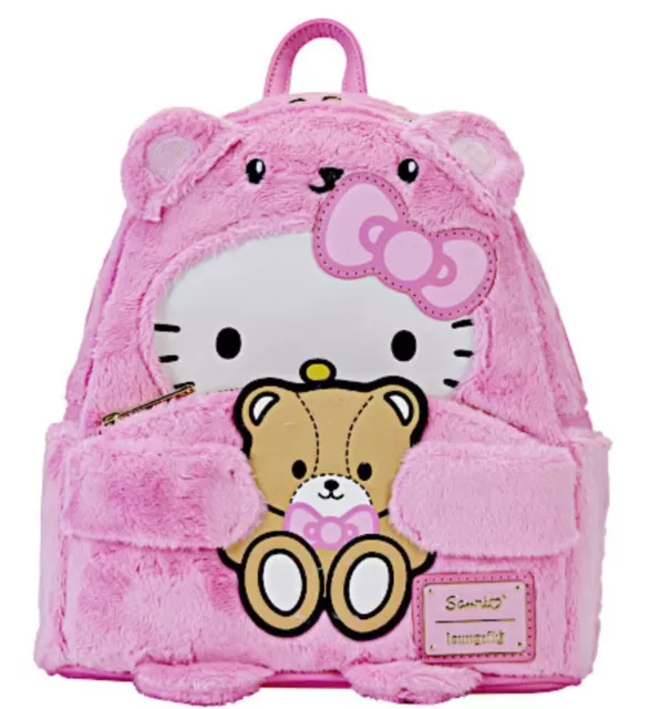 Loungefly Sanrio Hello Kitty Teddy Bear Cosplay Plush Mini Backpack