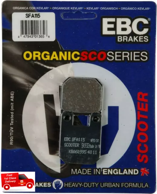 Fits ITALJET FORMULA 50 1996 to 2003 EBC Organic FRONT Disc Brake Pads