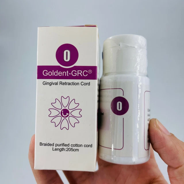 5 boxes 0# Goldent-GRC Dental Gingival Retraction Cotton Cord Packing
