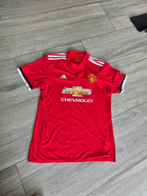 Fussball Adidas Trikot Rot Manchester United Heimtrikot 2017 2018 Gr. M