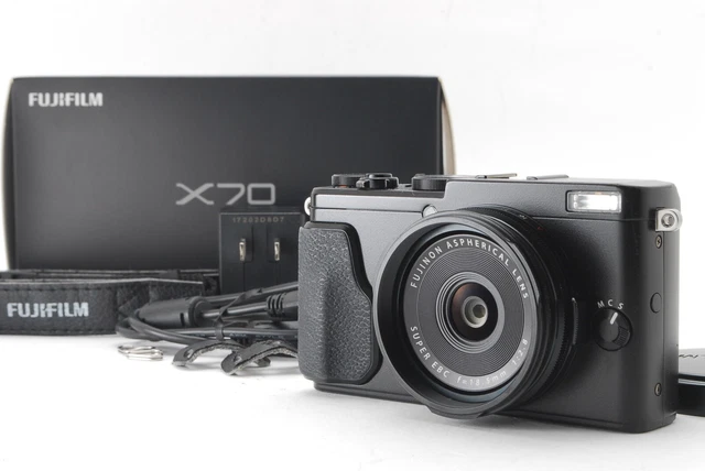 [NEAR MINT] FUJIFILM X70 BLACK16.3MP DIGITAL CAMERA WiFi F X70-B LH-X70 JAPAN