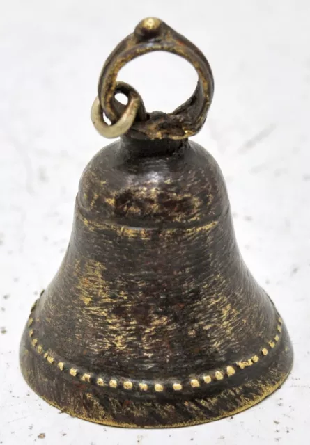 Antique Brass Animals Hanging Cow Bell Original Old Hand Crafted