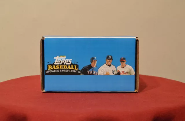 Custom Made 2008 TOPPS UPDATES & HIGHLIGHTS Baseball Card Set Storage Box 3