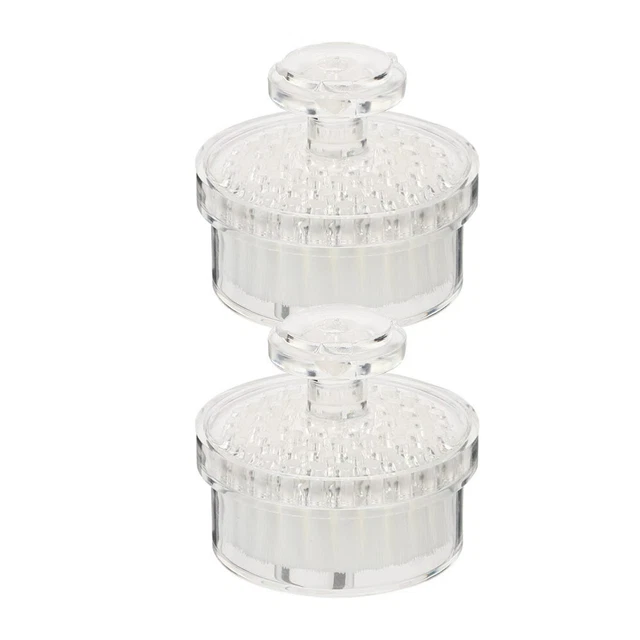 2 piezas cepillo de limpieza Pp cepillo facial portátil herramienta de limpieza White