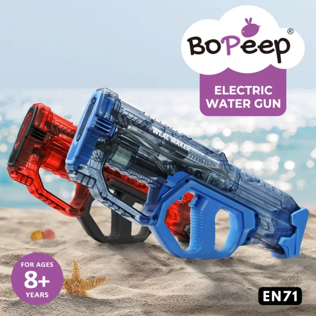 Bopeep Electric Water Gun Auto Squirt Blaster Soaker Kids Toys Outdoor Summer