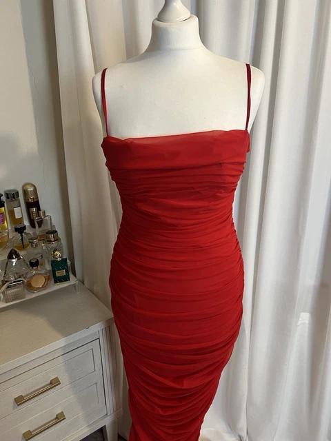 strapless open back dress Sofia silk mesh maxi dress – brendanoy main image 0