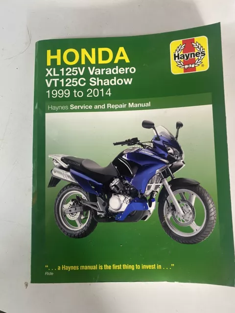 Honda XL125V & VT125C (99 - 14) Haynes Repair Manual (Paperback)