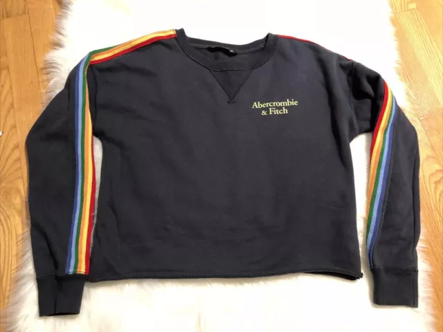 Abercrombie and online fitch rainbow sweatshirt