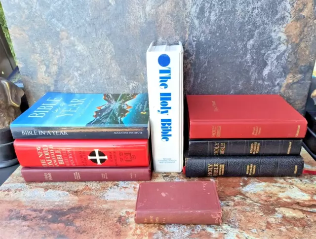 RSV Revised Standard Version Bible Lot A1: Study, Leather, Large Print, Compact+