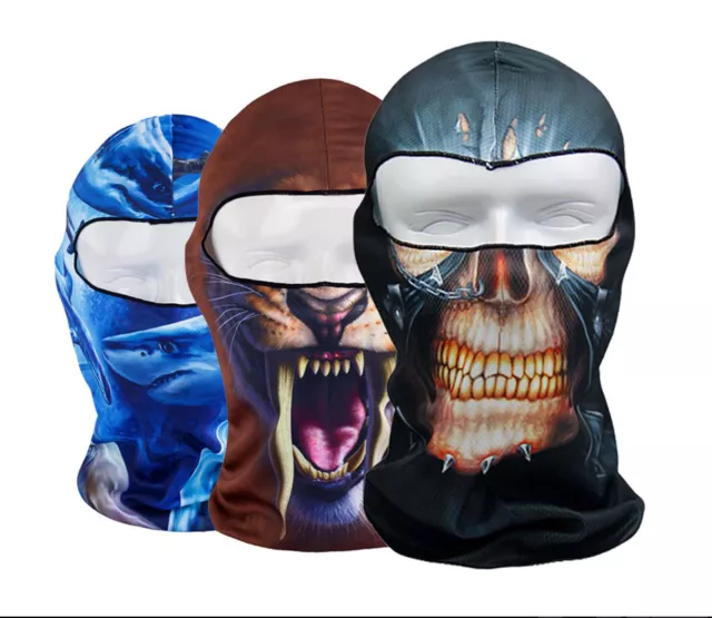 Winter Ski Maske Halstuch Tiere Sturmhaube Motorrad Skull Mütze Halswärmer