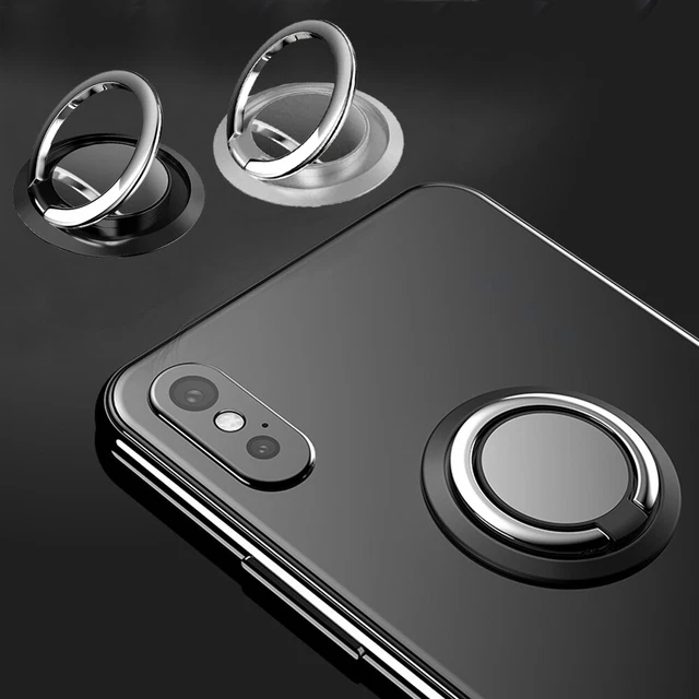 Finger Ring Holder For Phone Ring Stand Car Metal Plate  360° Rotating Grip 1pc