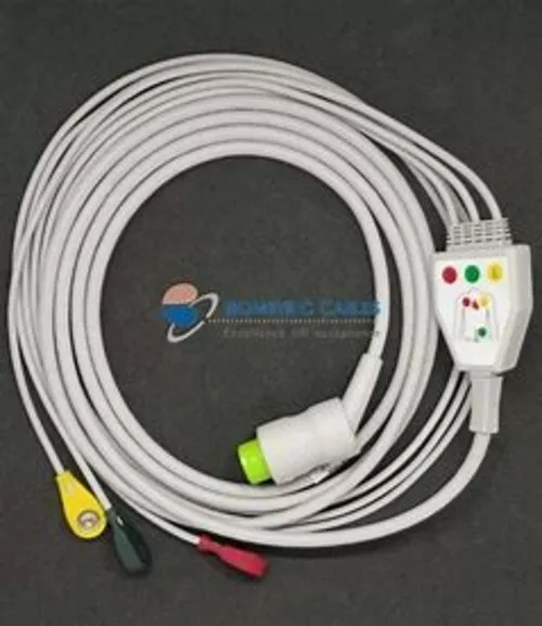 L&T 3 Cable Ecg Monitoreo Cable Compatible Con Micromon Nuevo