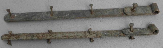 Primitive Antique Hand Forged Barn Door Strap Hinge Gate Iron 31" 2” Wide 2