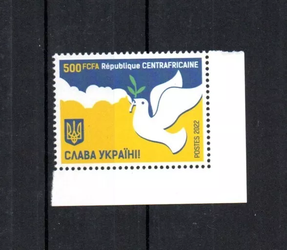 Stamps - Central African Republic - 2022 - Peace For Ukraine -