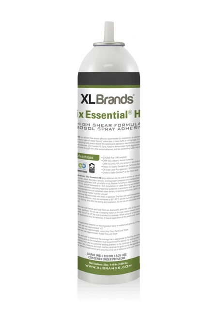 XL Brand Stix Essential RES Resilient Spray Flooring Adhesive 22  Oz Aerosol Can