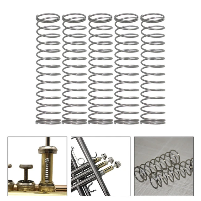 5 Pcs Kleine Knopffeder Kolbenfeder Trompetentaste Gitarre Bass