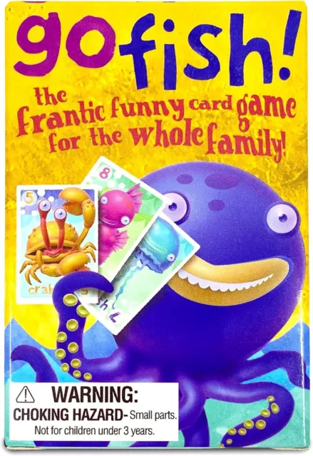 Go Fish! Classic Family Fun Card Game For Adults Kids Travel Holidays Colourful