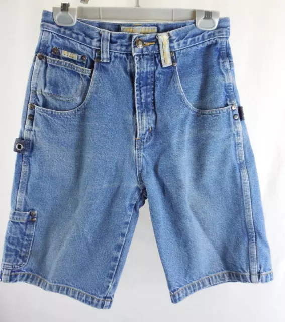 Paco Sport Cargo Jean Shorts Boys 14 Denim Pockets Vintage Baggy Skater Y2k