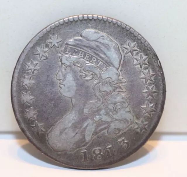 1813 US Bust Silver Half 50c VF/XF (Light Scratches)