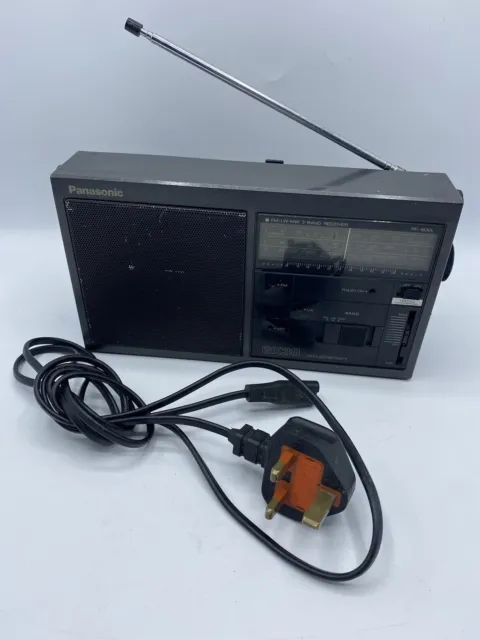 Panasonic RF-1630L AM/FM Transistor Analogue Radio Black Vintage Working 80s