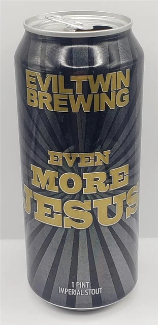 Craft Beer Can Evil Twin Brewing Company Even More Jesus Imperial Stout