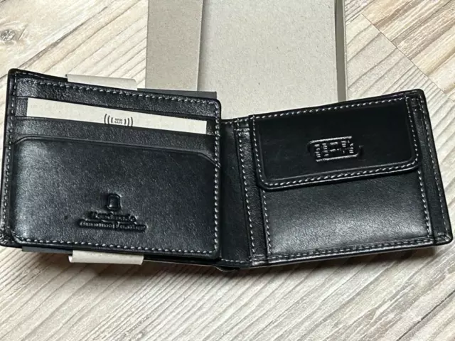 Camel Active Vegas Wallet Geldbörse Quer Schwarz Portemonnaie Herren Leder Black