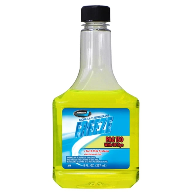 Johnsen PAG 150 + UV Dye A/C Compressor Refrigerant Oil R134a 8oz | 01 Bottle