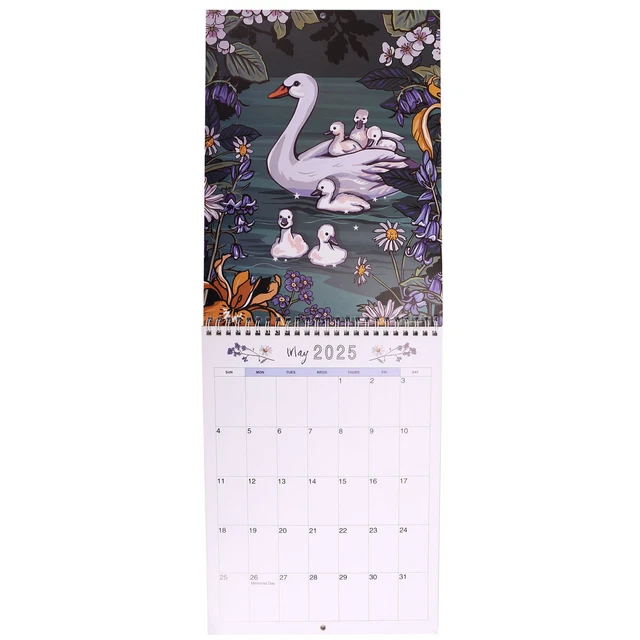 2025 WALL CALENDAR of Nature & Wildlife Art ArtworkByAngie 2025
