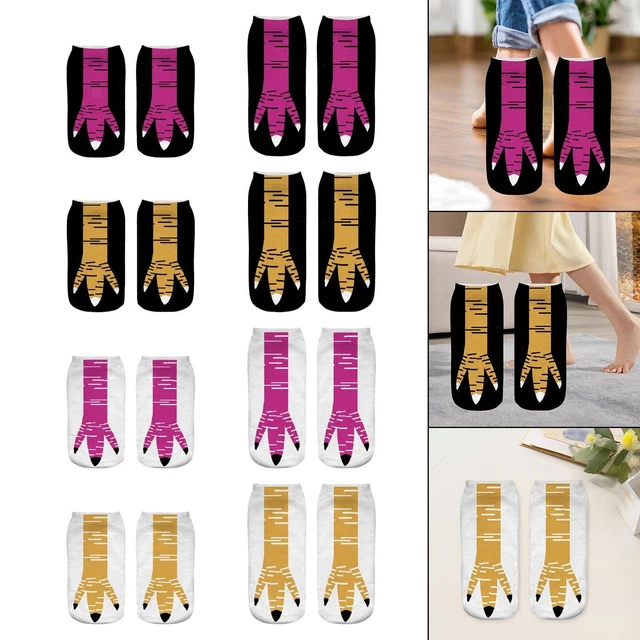 Calzini Con Piedi Di Pollo Divertenti - 1 Paio, Caldi E Colorati, Per Adulti E Bambini, Regalo Originale - Foto 4