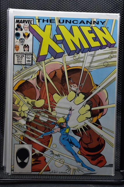 Uncanny X-Men #217 Direct Marvel 1987 Chris Claremont Juggernaut Dazzler 5.0
