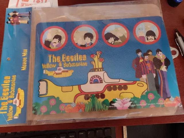 The Beatles Yellow Submarine Mouse Mat Pad - official - still sealed