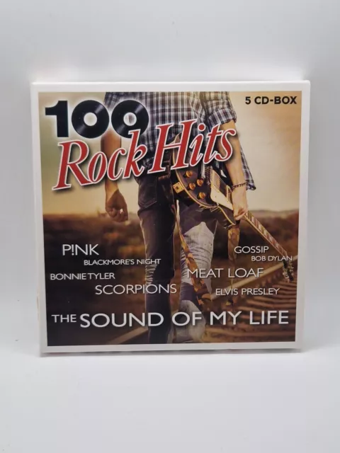 100 Rock Hits - The Sound Of My Life - 5CD -2015- Pappschuber -Sehr Guter Zustan