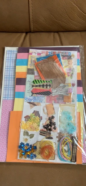 Card Kit Craft Making Embellishments Cards Paper Die Cuts Ribbons Box Templates