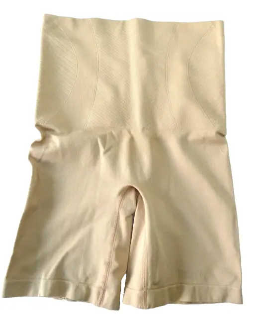 NAUTICA INTIMATES SHAPEWEAR high-waisted shorts color beige nude sz ...