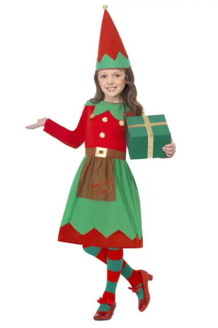 Elf Costume - Santa's Little Helper Christmas Xmas Fancy Dress Party