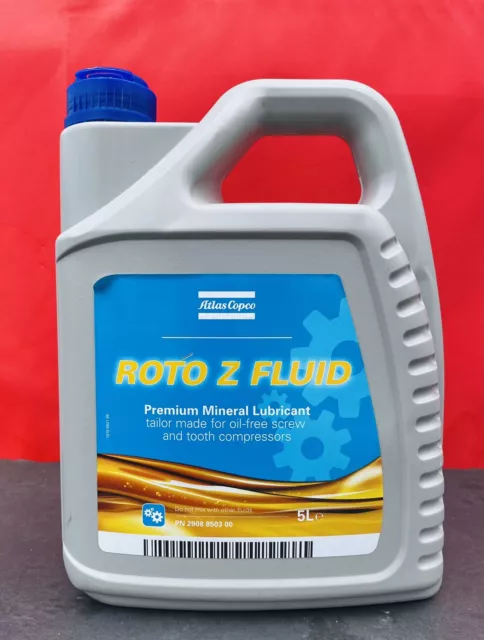 1 Pack Atlas Copco Roto Z Fluid Premium Mineral Lubricant Iso Vg 68 Us Gal