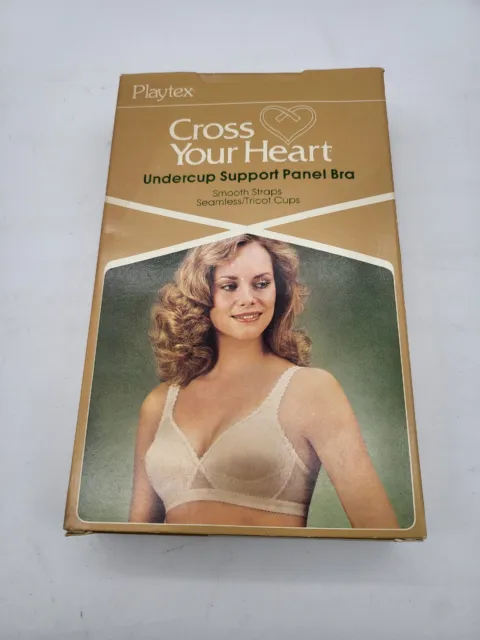 Vintage 1980s Playtex Cross Your Heart Seamless Bra With Tricot