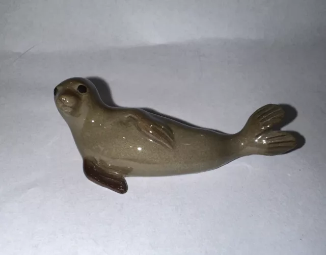 Hagen Renaker Miniature Seal Sea Lion on Side Figurine 1995 Original Vintage